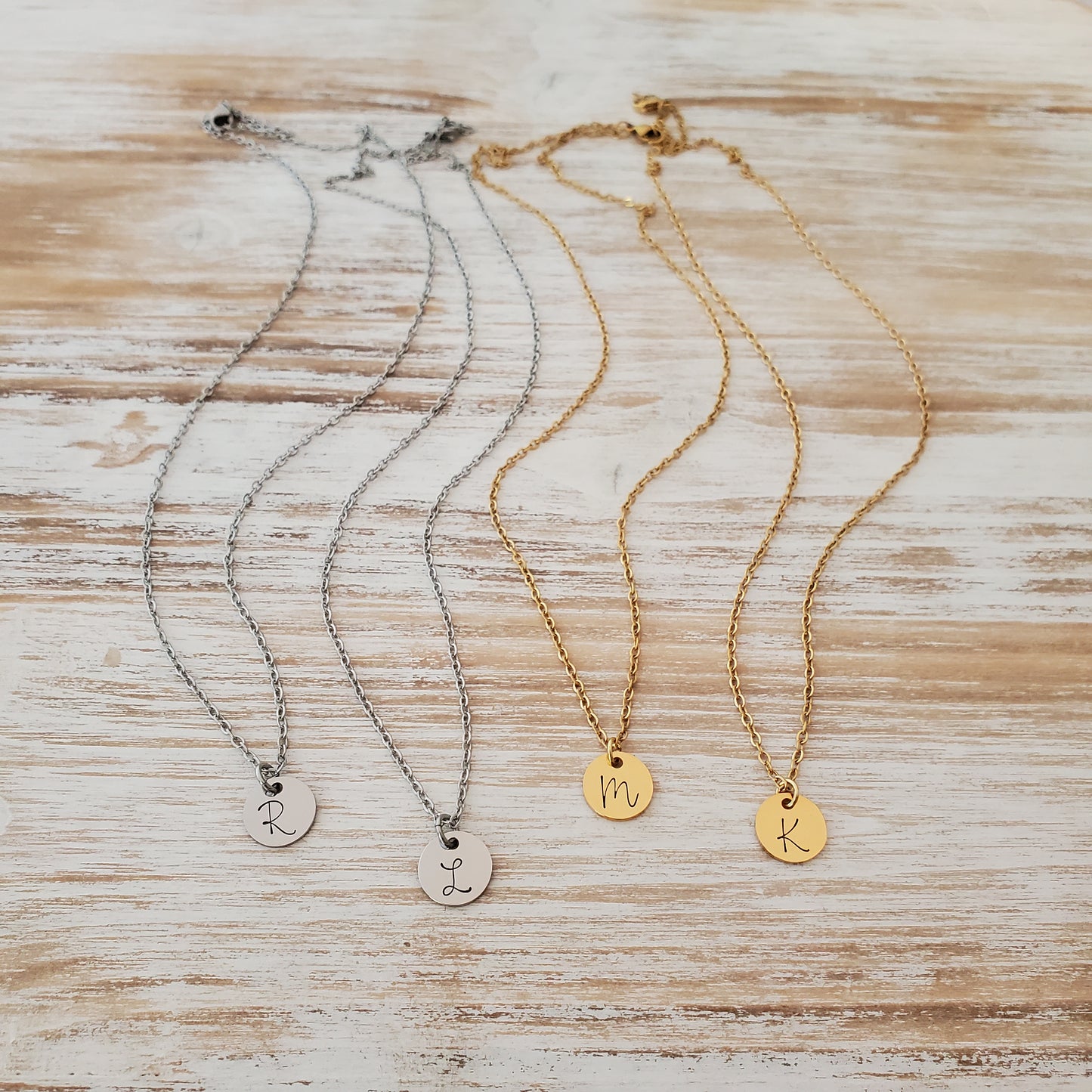 Initial Necklace Single Script