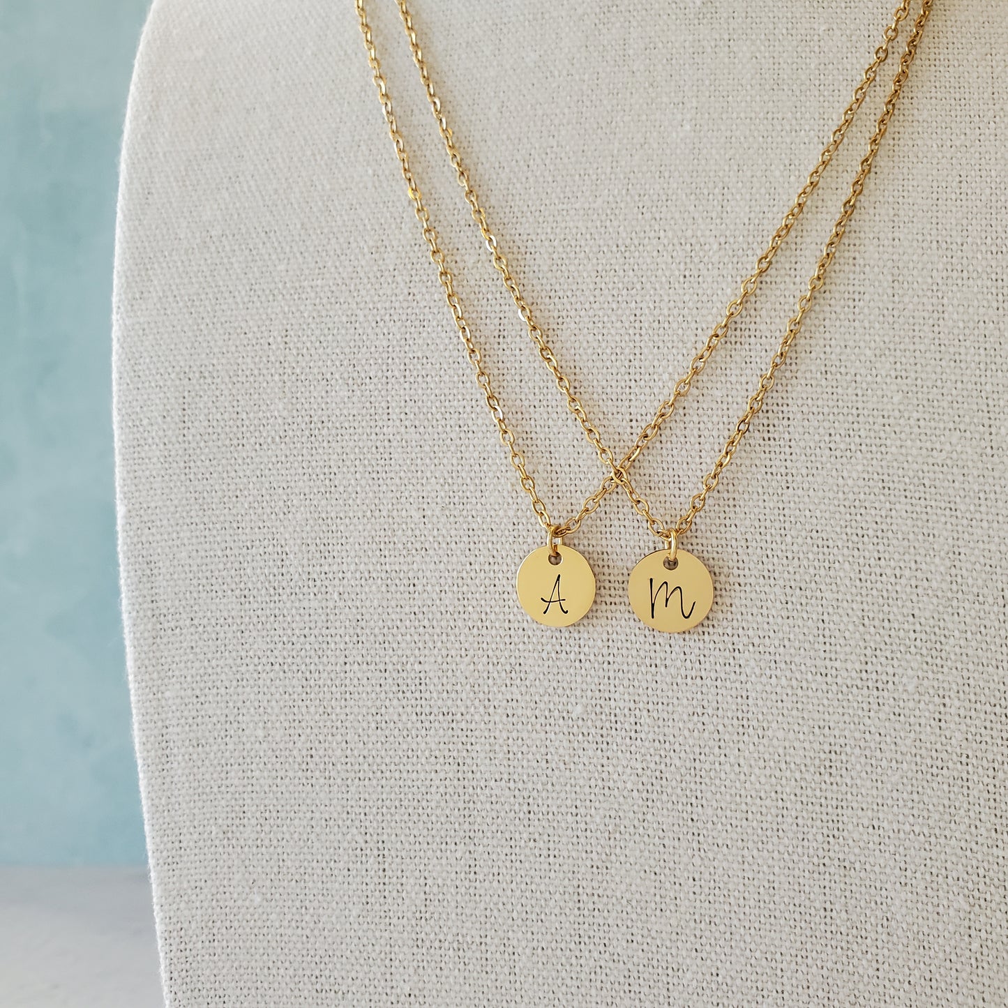Initial Necklace Single Script