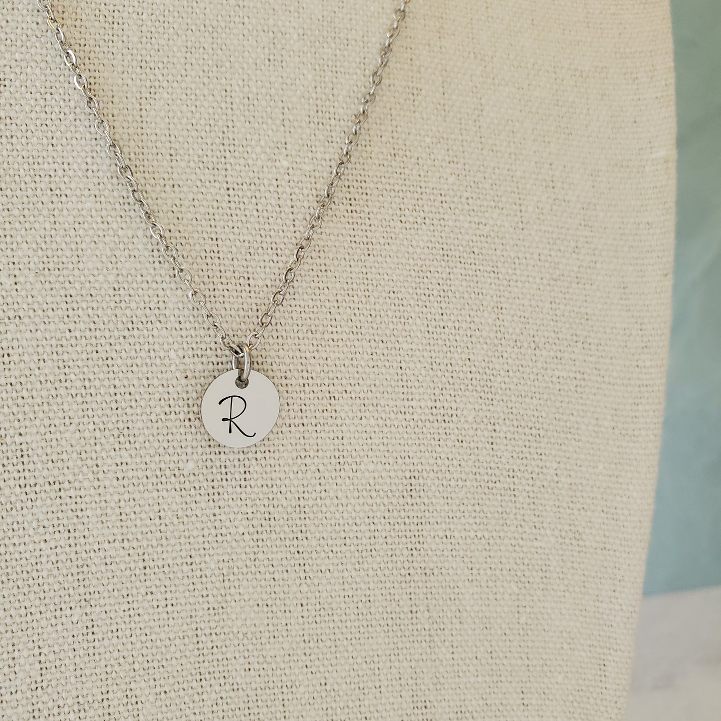 Initial Necklace Single Script