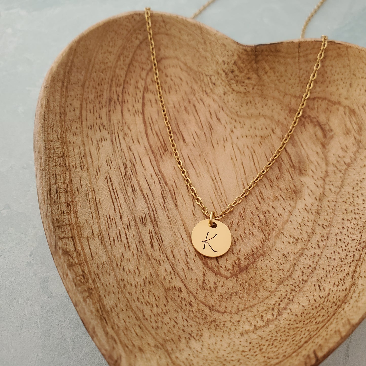Initial Necklace Single Script
