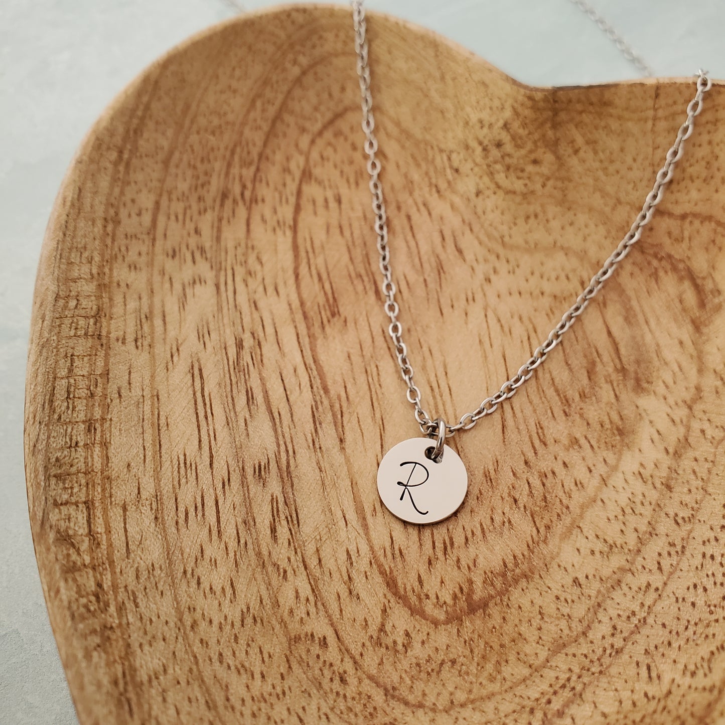 Initial Necklace Single Script