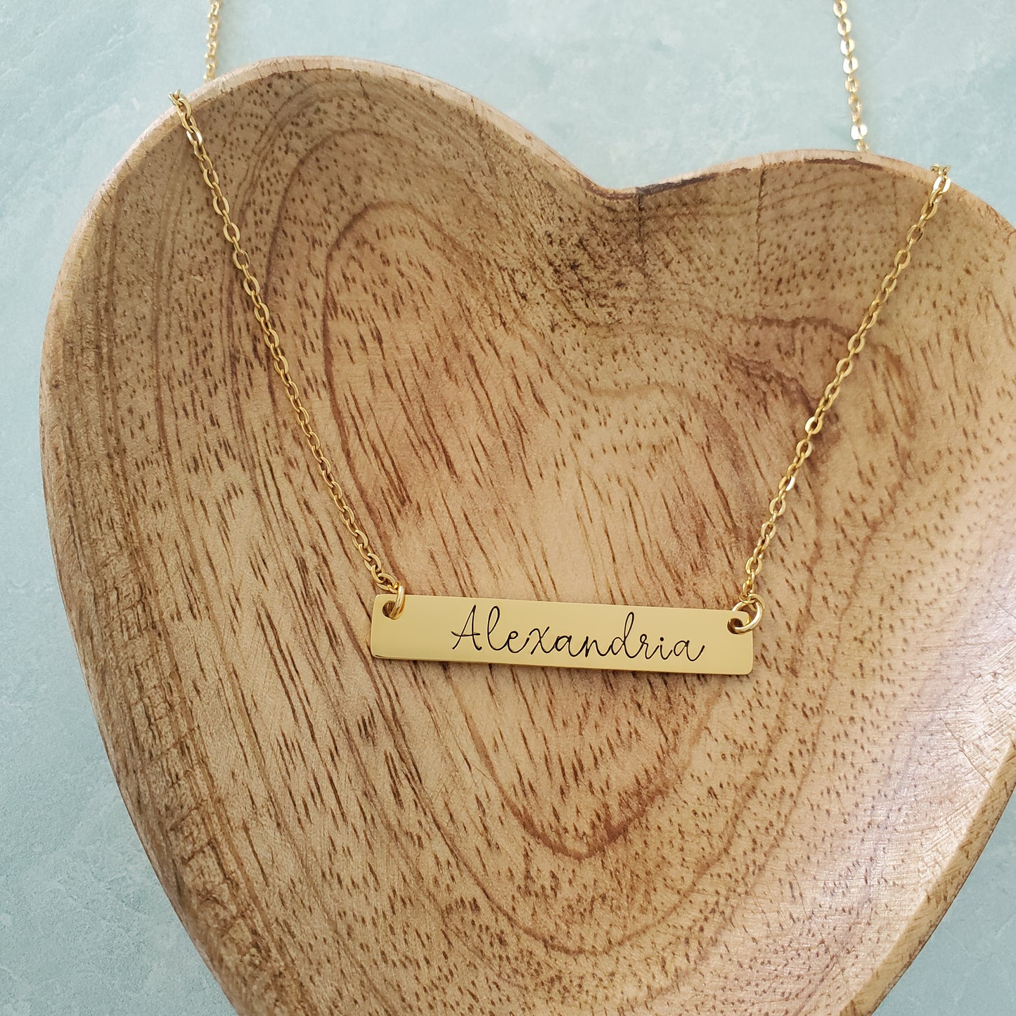 Horizontal Bar Necklace Script Name