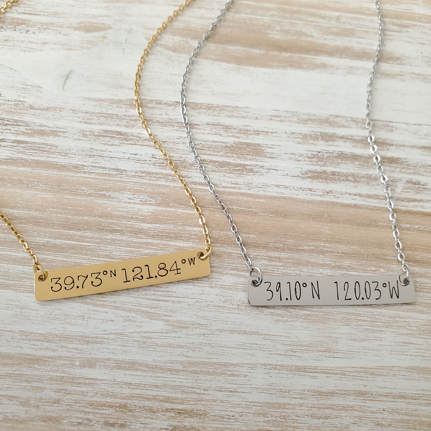 Horizontal Bar Necklace Coordinates