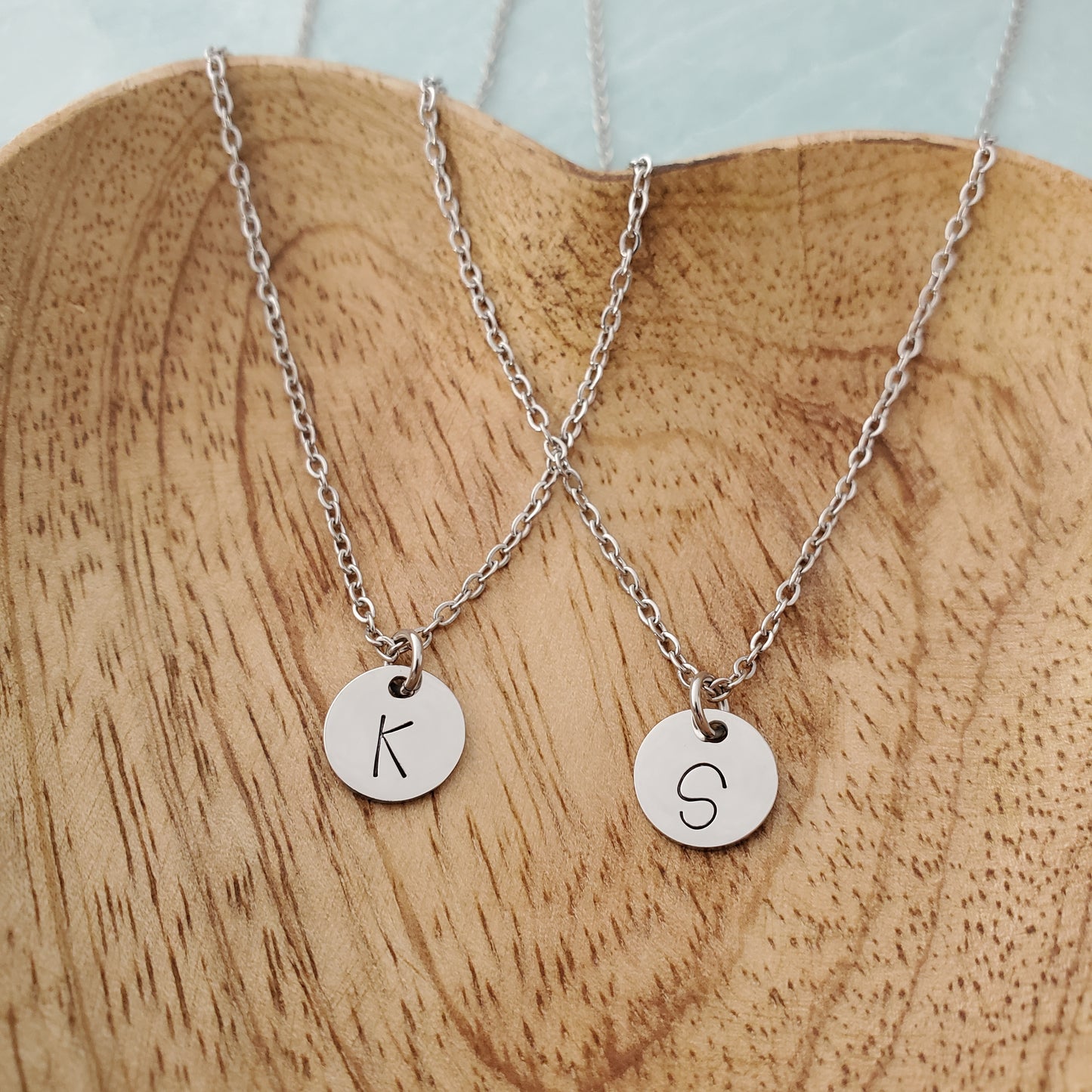 Initial Necklace Single Print