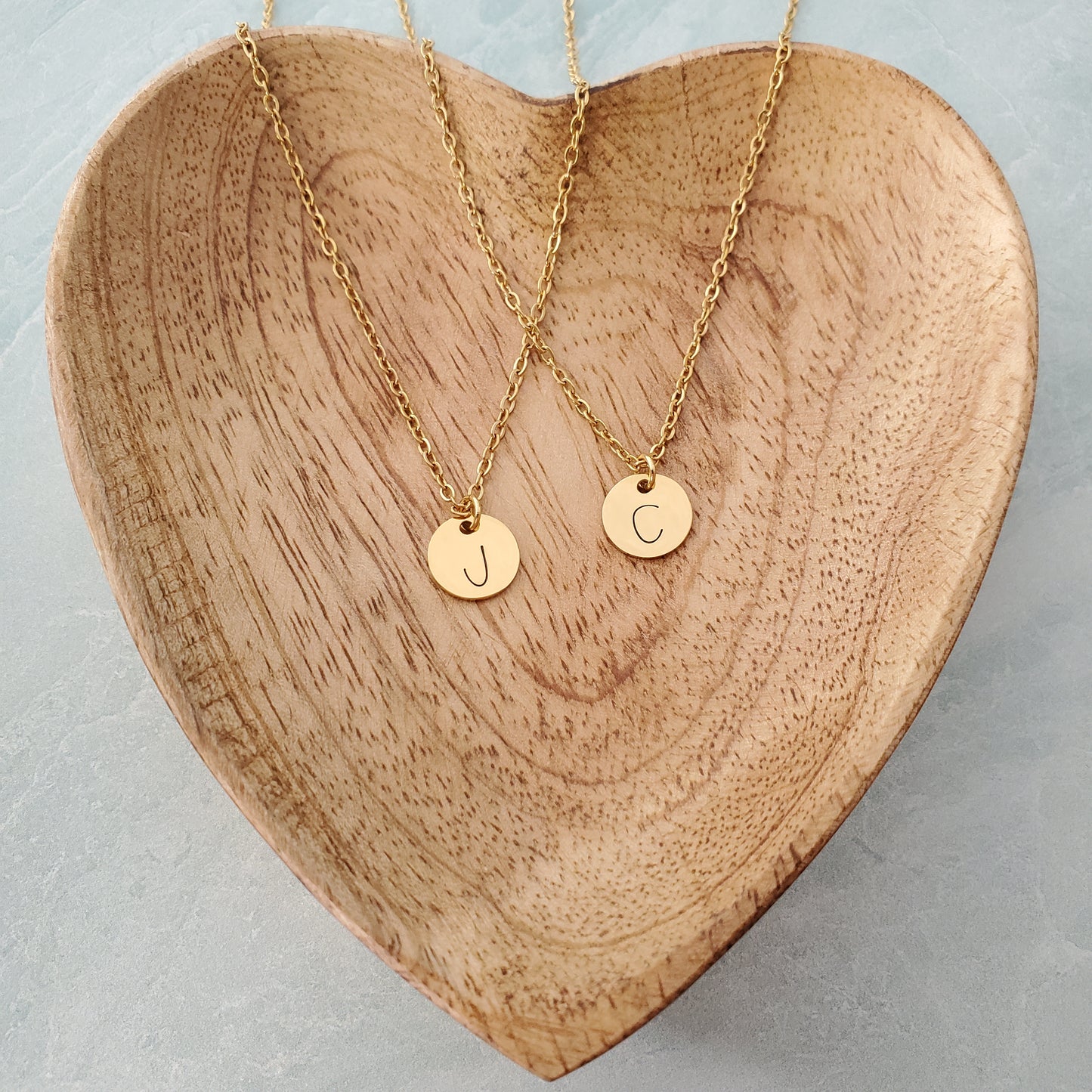 Initial Necklace Single Print