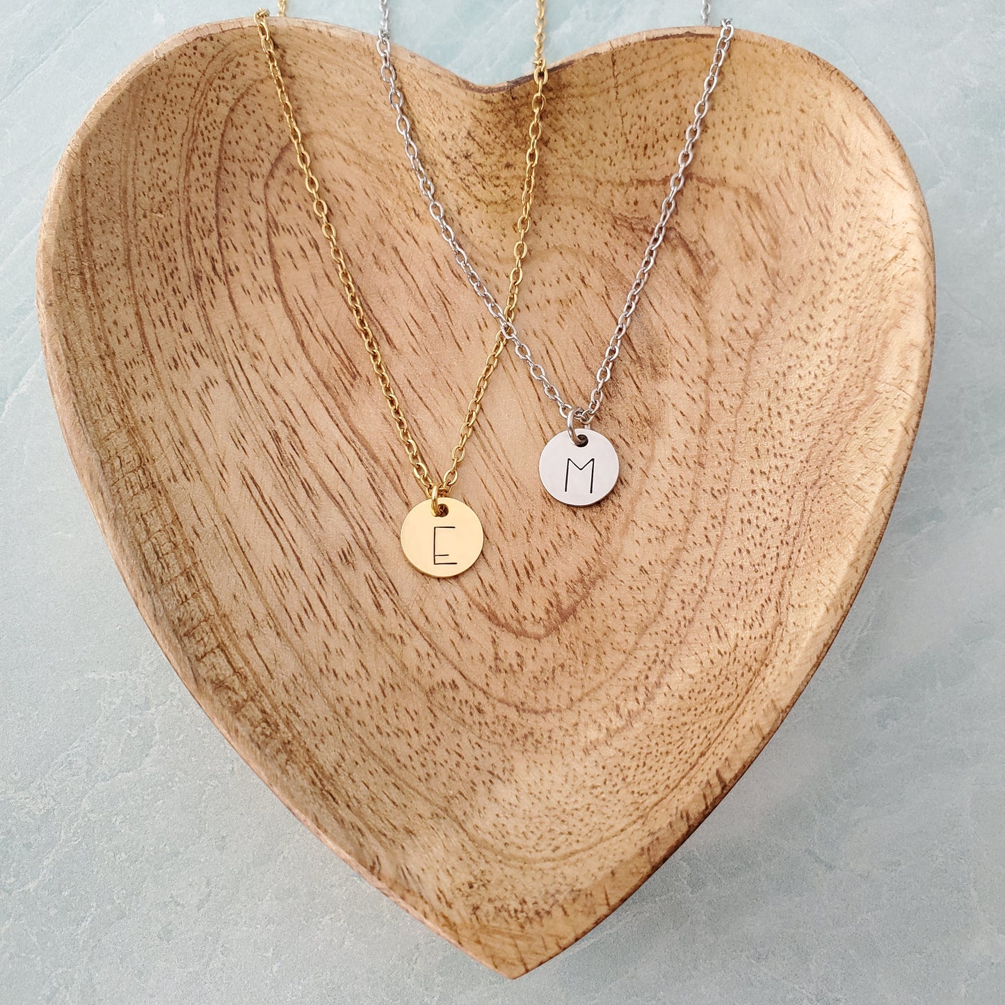 Initial Necklace Single Print