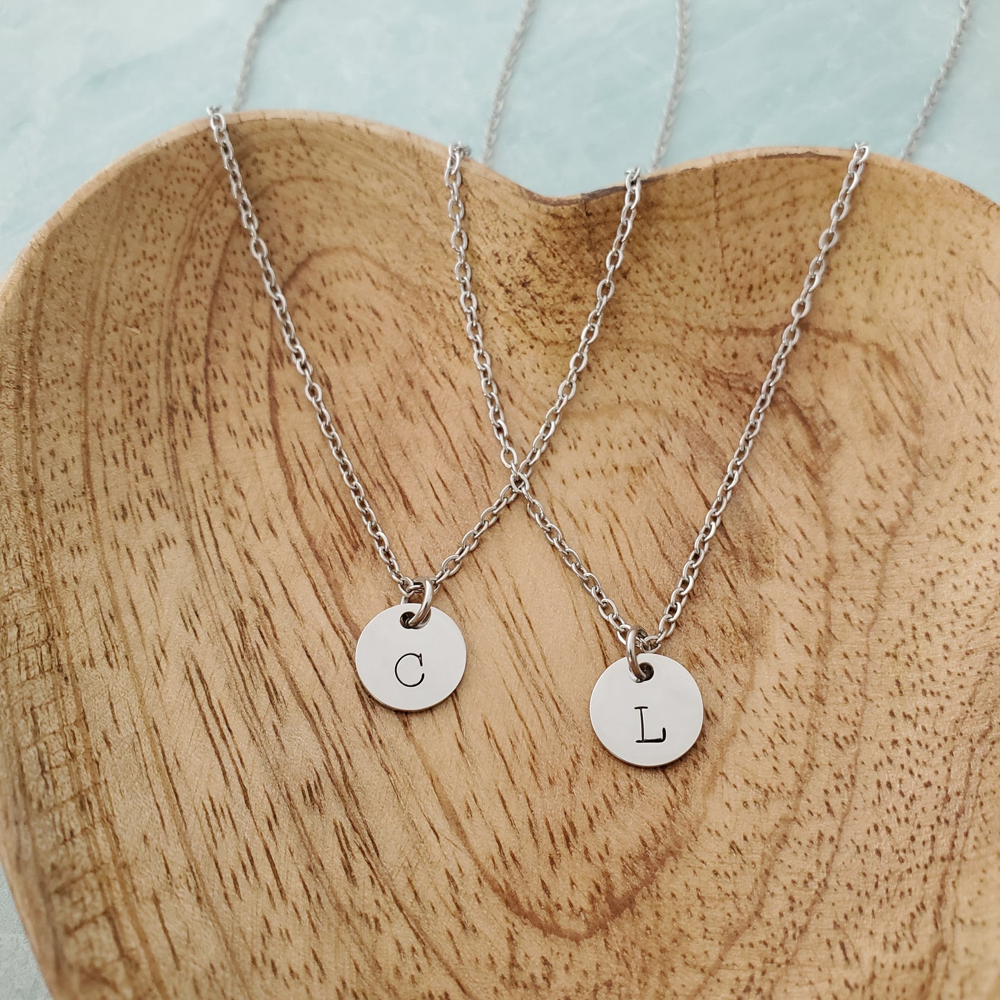 Initial Necklace Single Typewriter