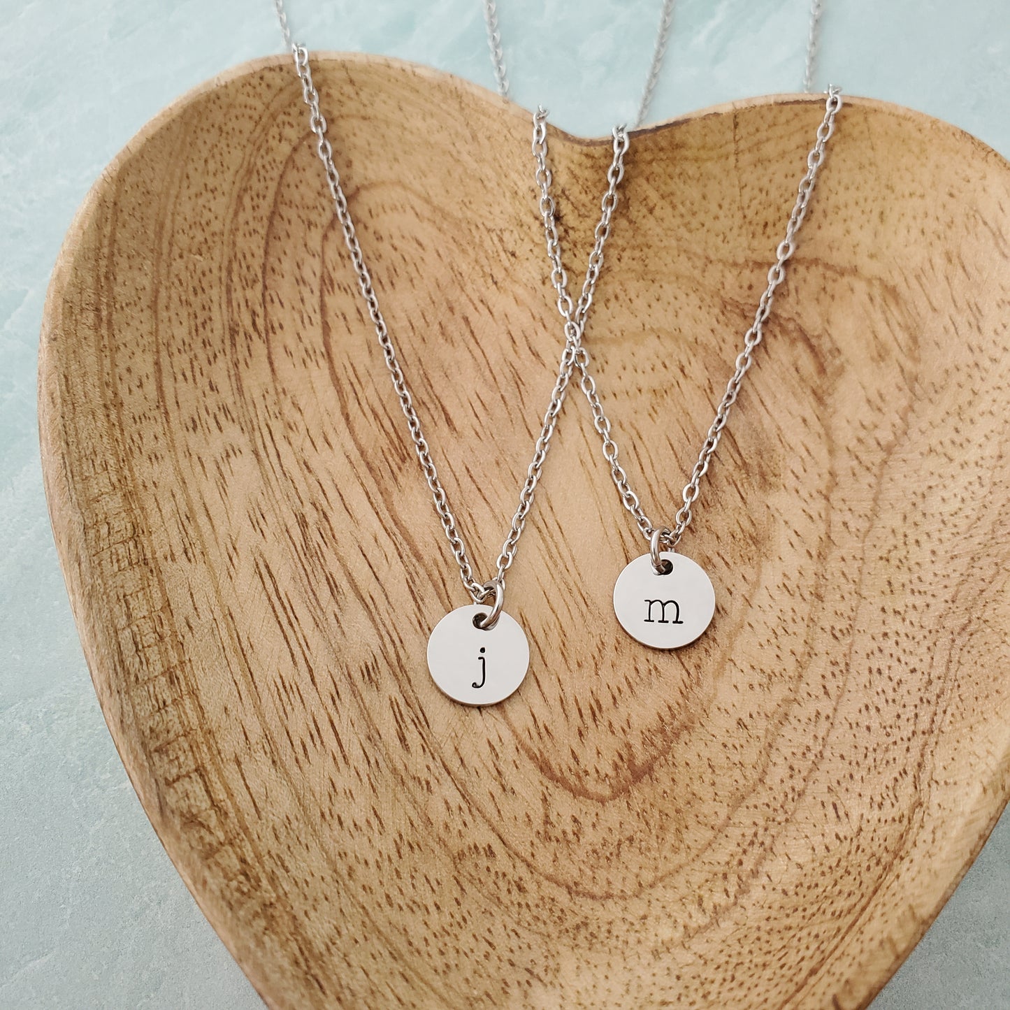 Initial Necklace Single Typewriter