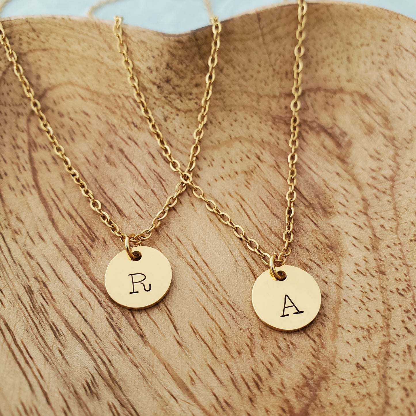 Initial Necklace Single Typewriter