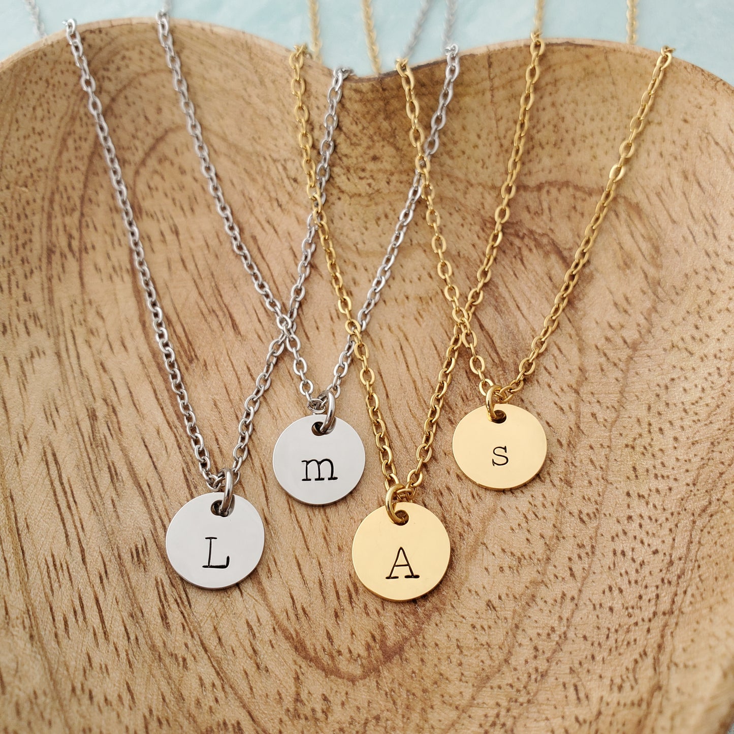 Initial Necklace Single Typewriter