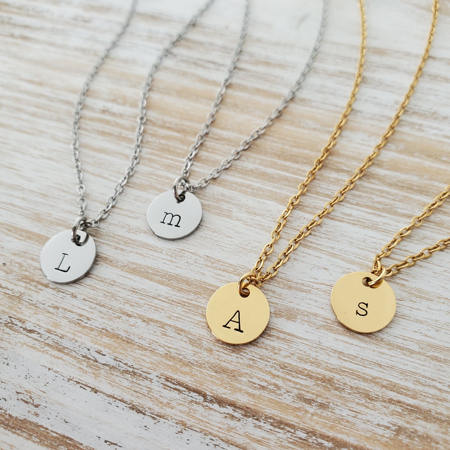 Initial Necklace Single Typewriter