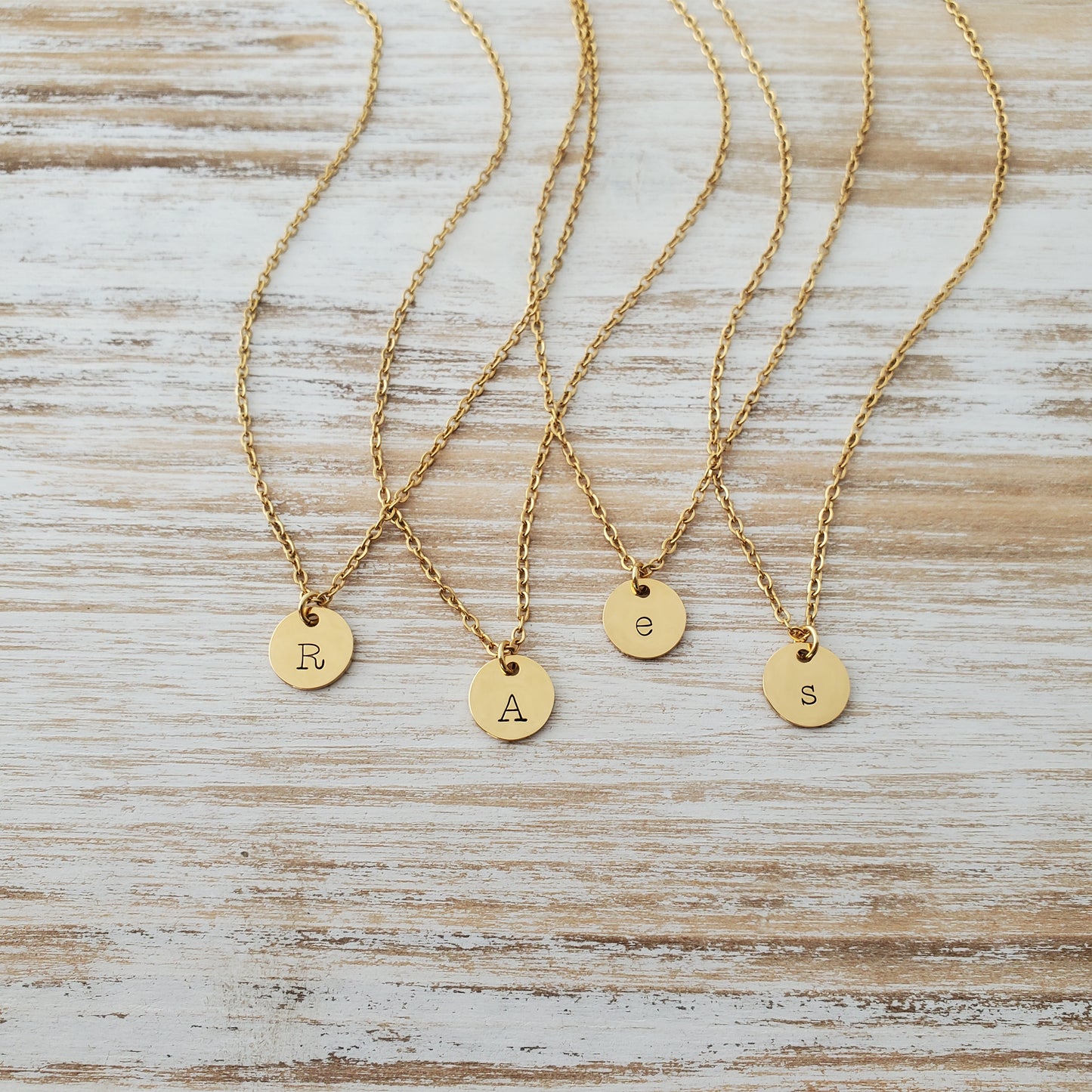 Initial Necklace Single Typewriter