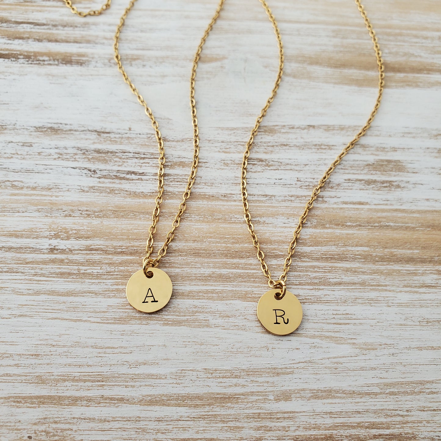 Initial Necklace Single Typewriter