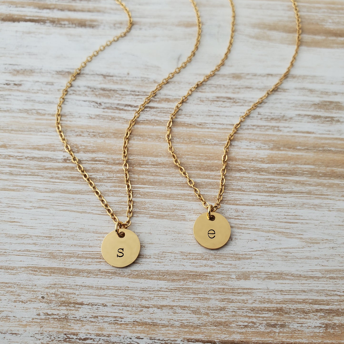 Initial Necklace Single Typewriter