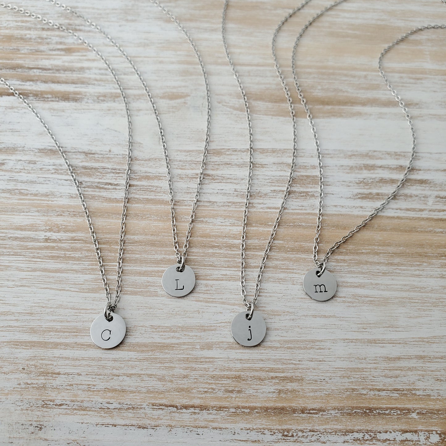 Initial Necklace Single Typewriter