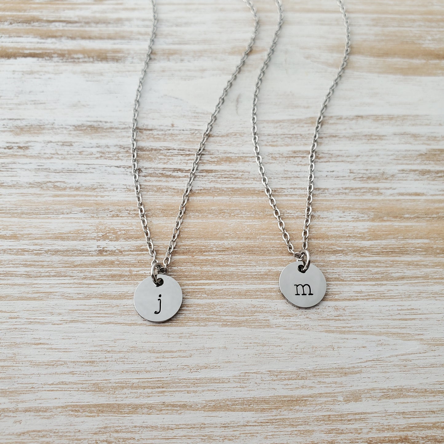 Initial Necklace Single Typewriter