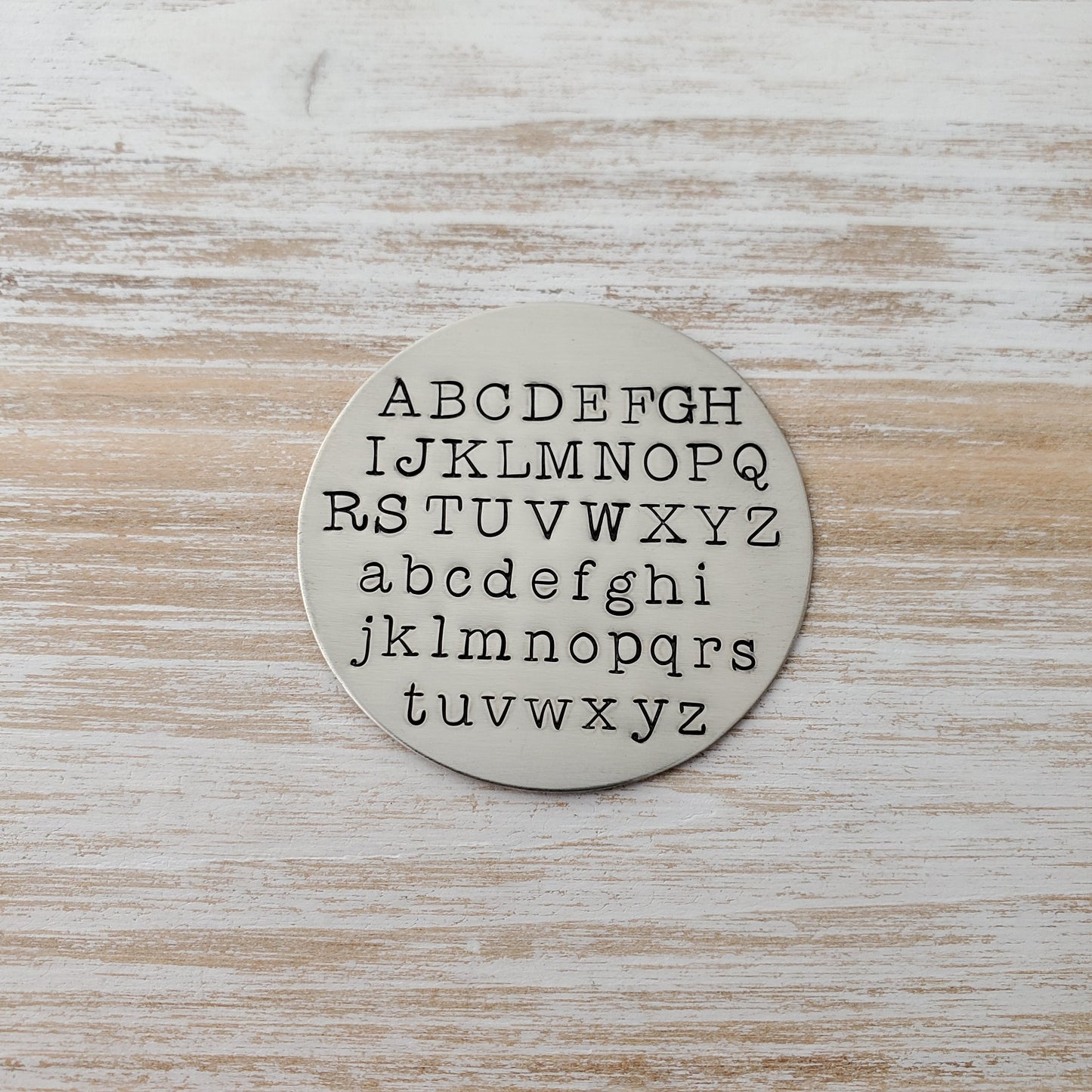 Initial Necklace Single Typewriter