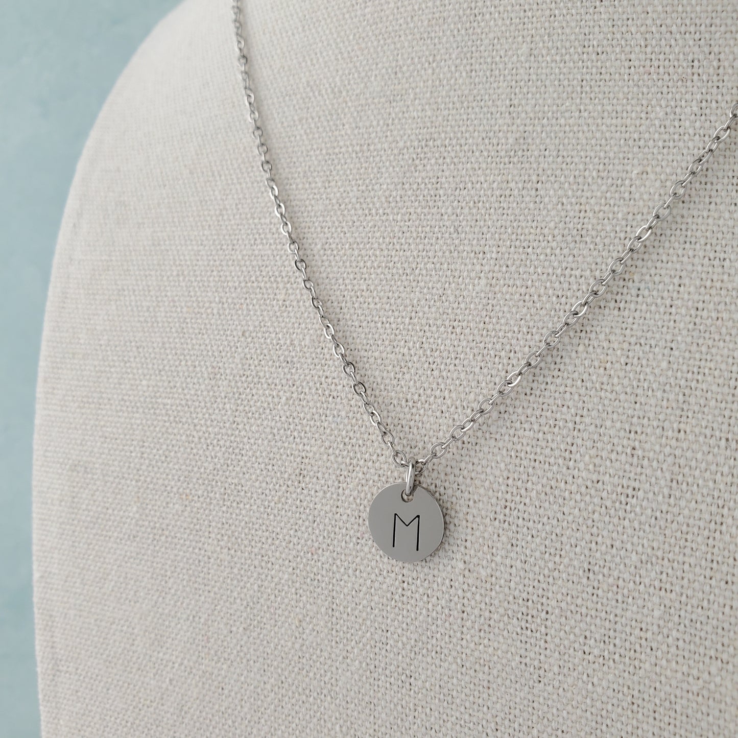 Initial Necklace Single Print