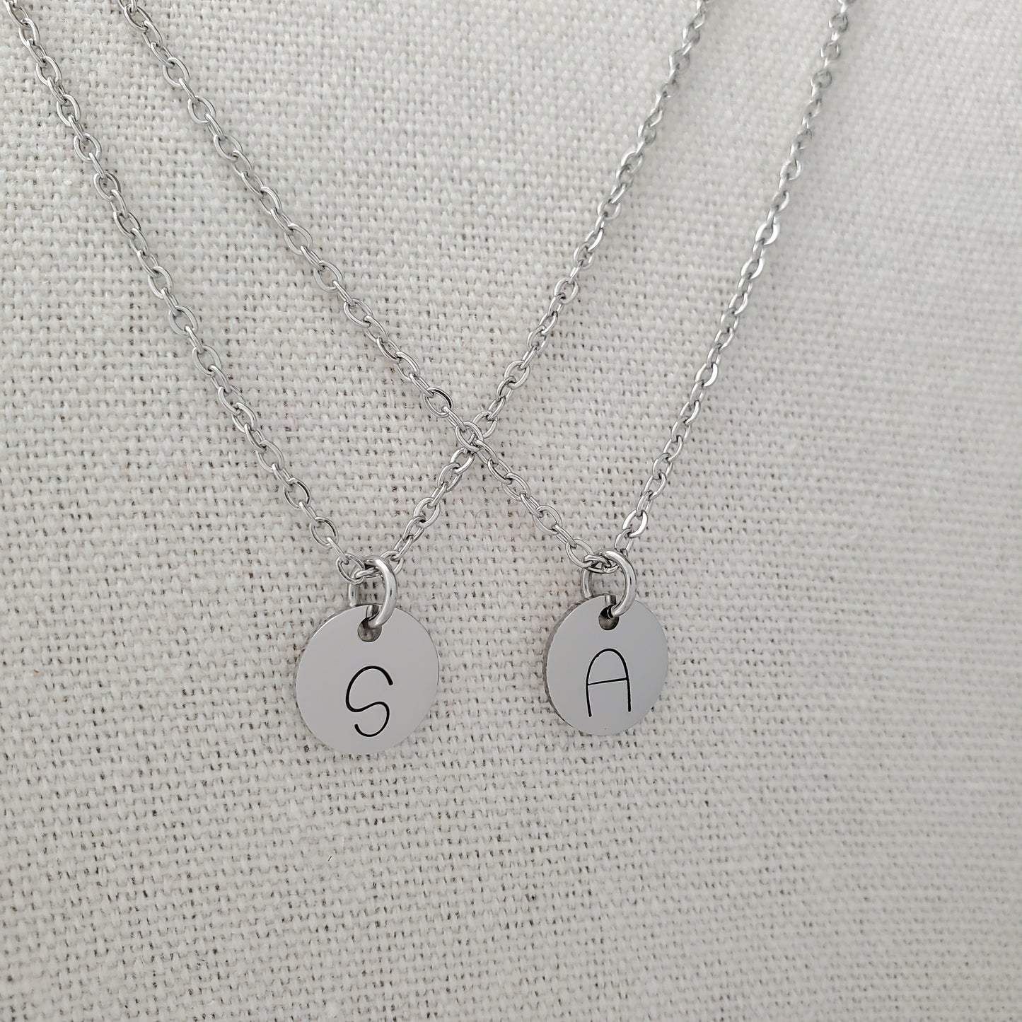 Initial Necklace Single Print