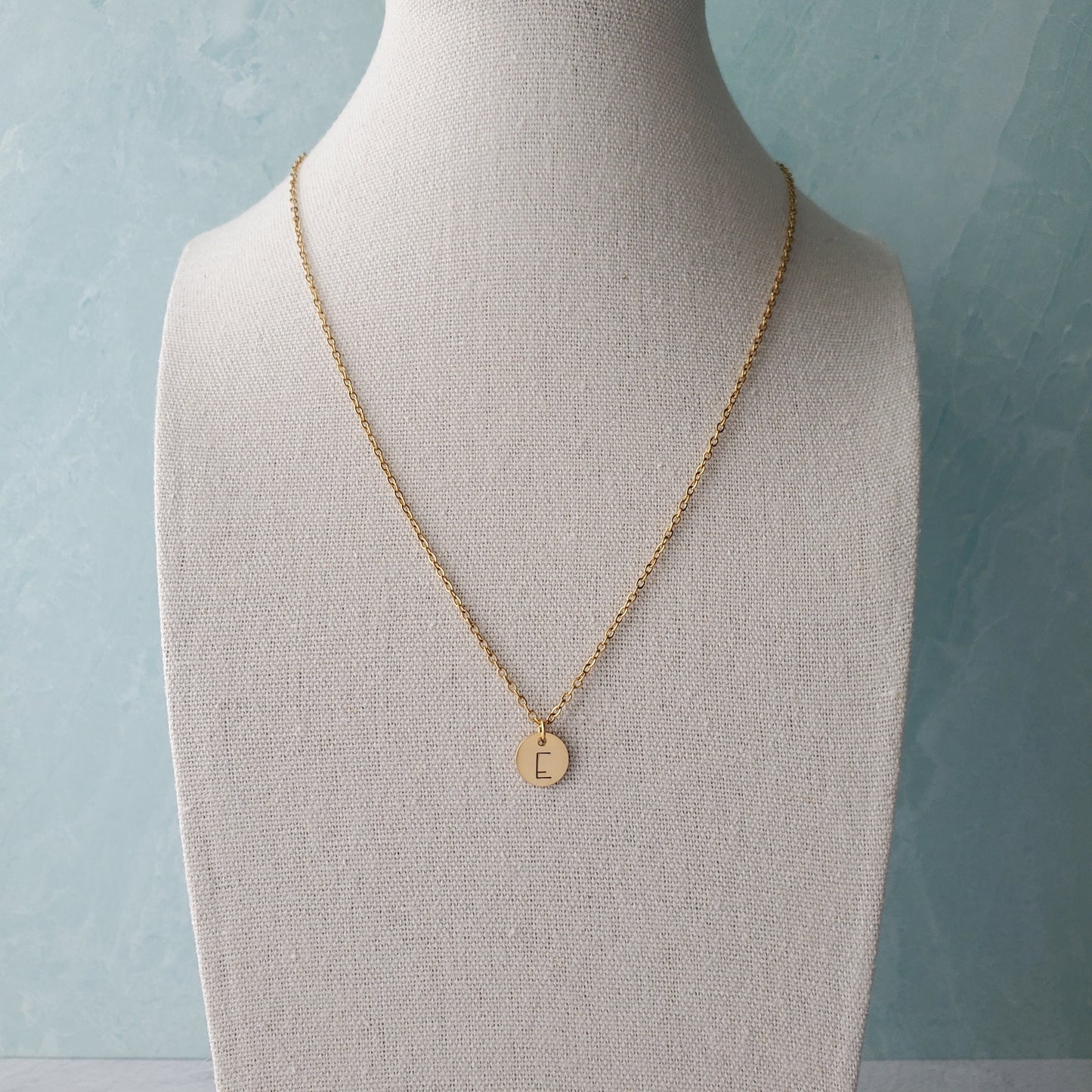 Initial Necklace Single Print