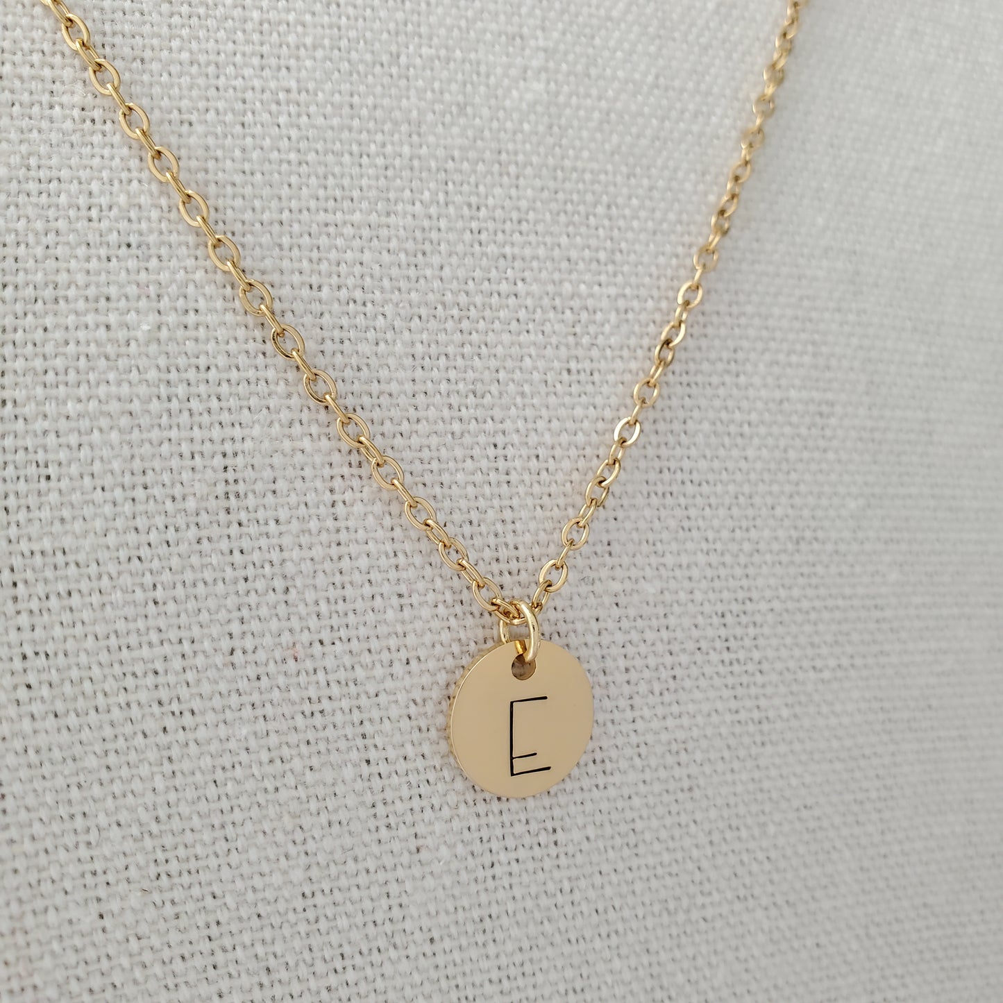 Initial Necklace Single Print