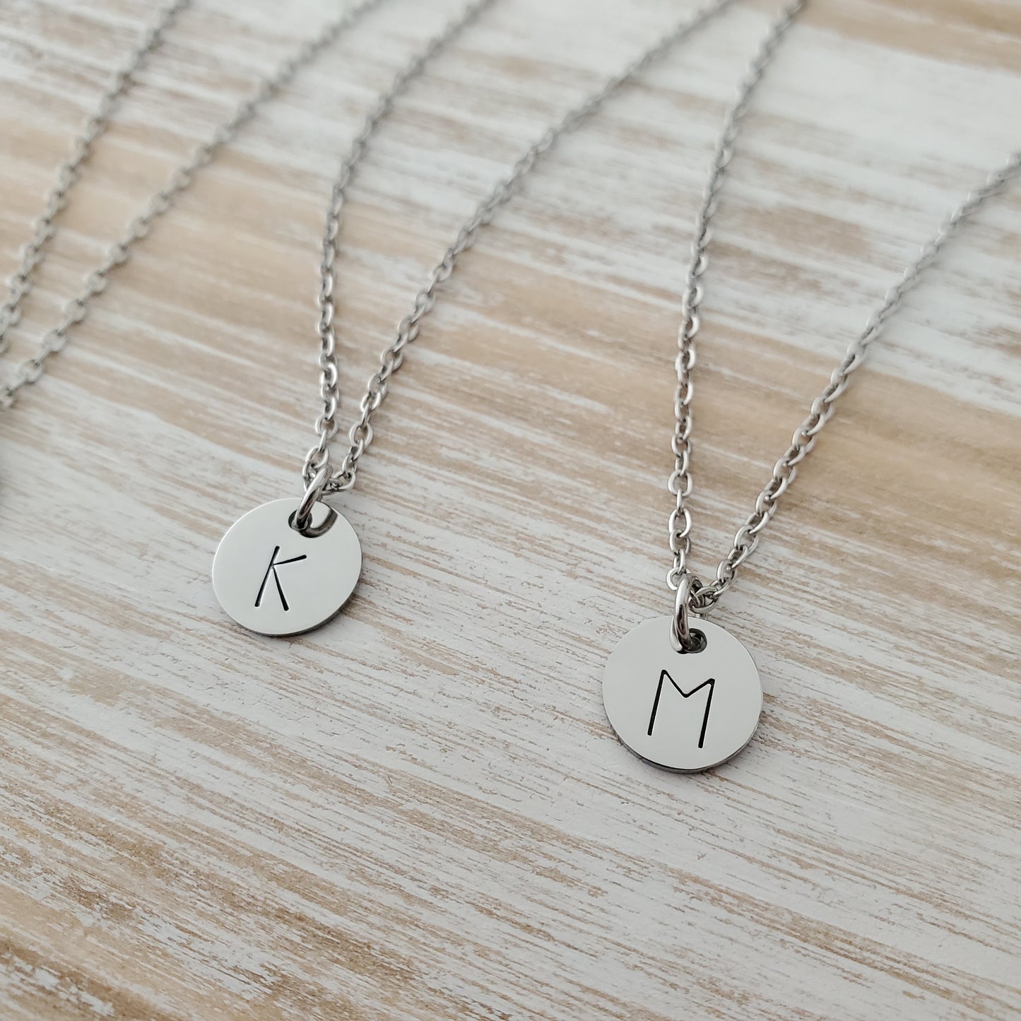 Initial Necklace Single Print