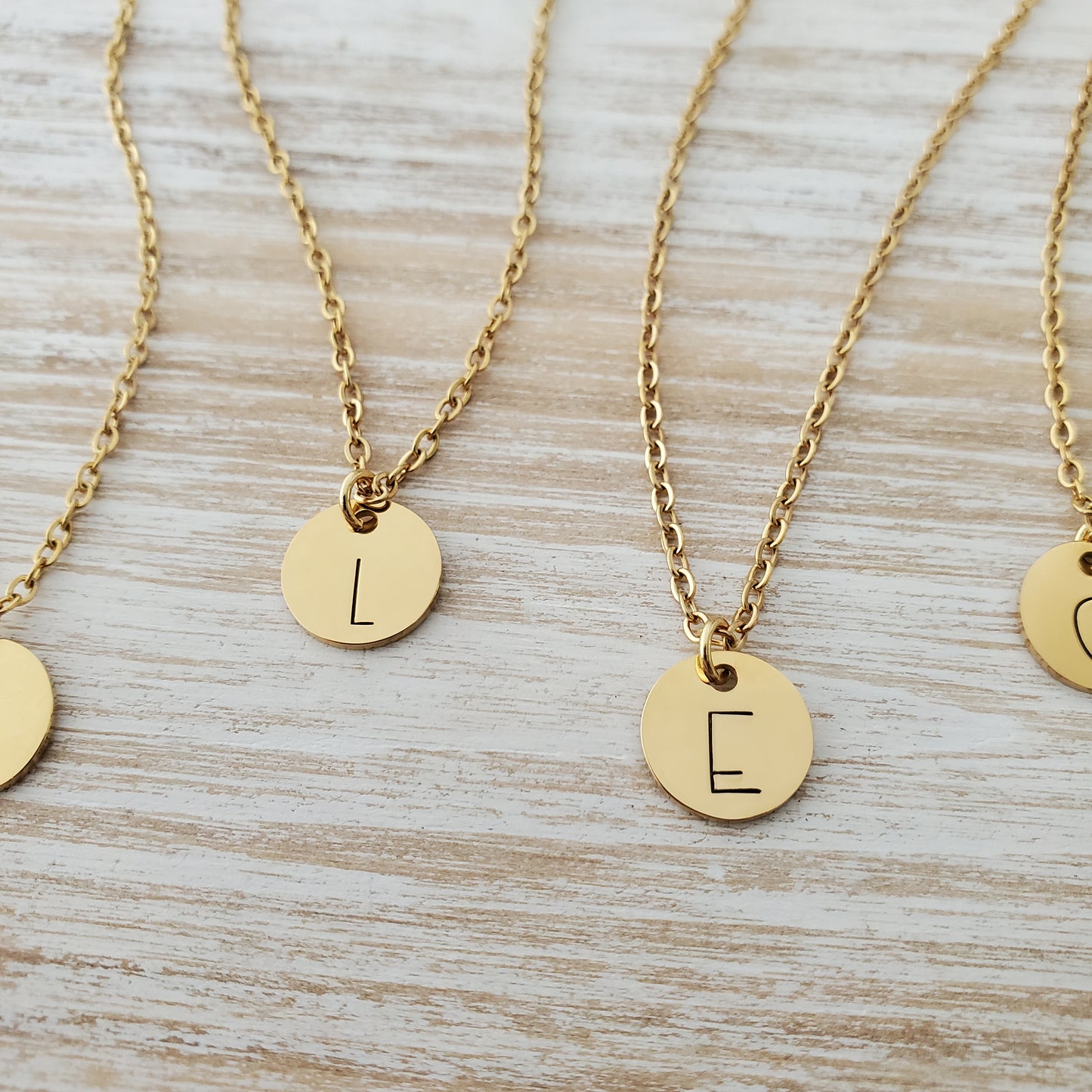 Initial Necklace Single Print