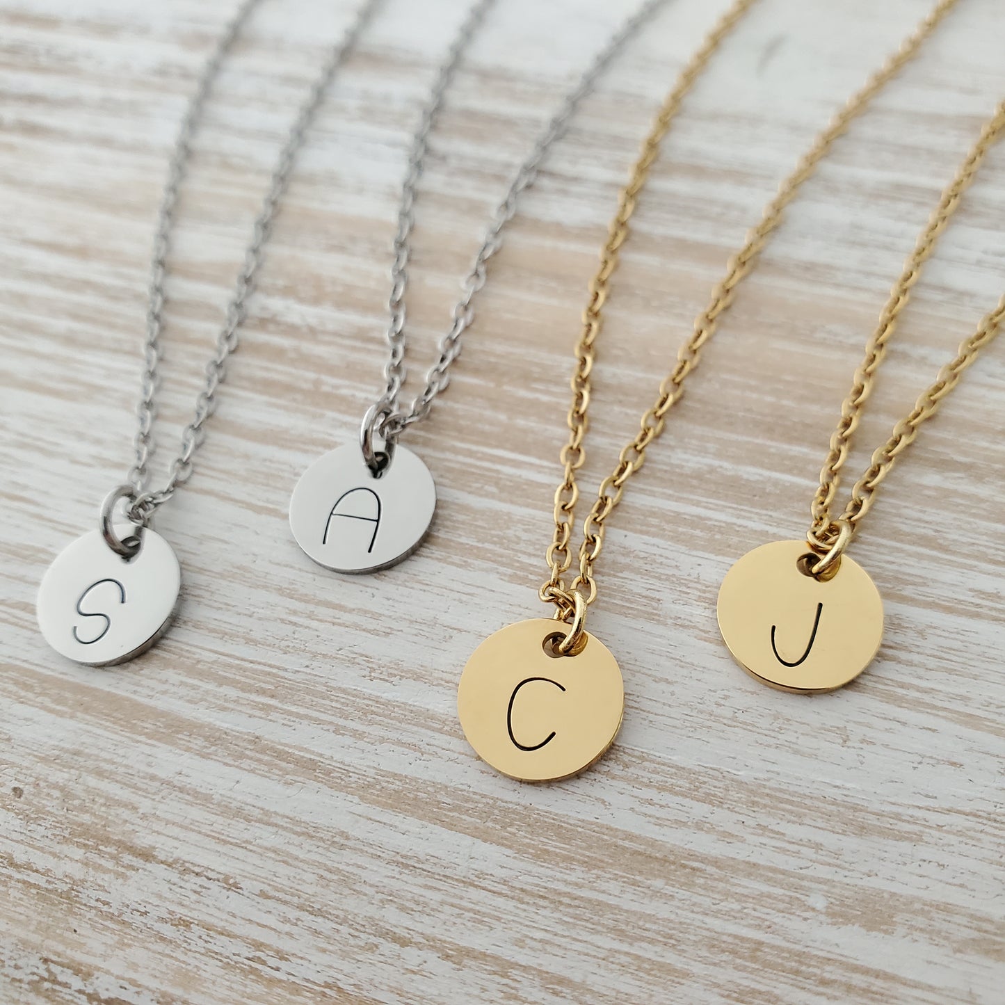 Initial Necklace Single Print