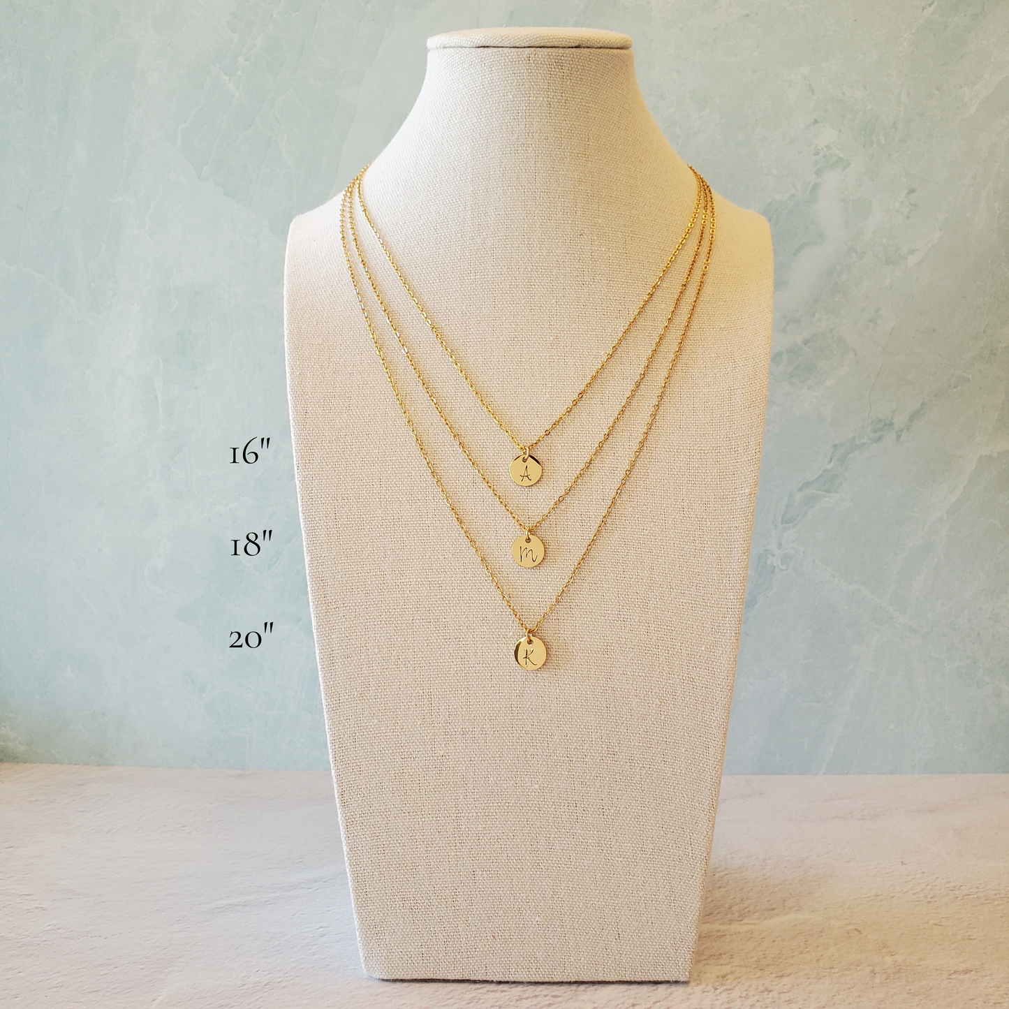 Vertical Bar Necklace 'grateful'