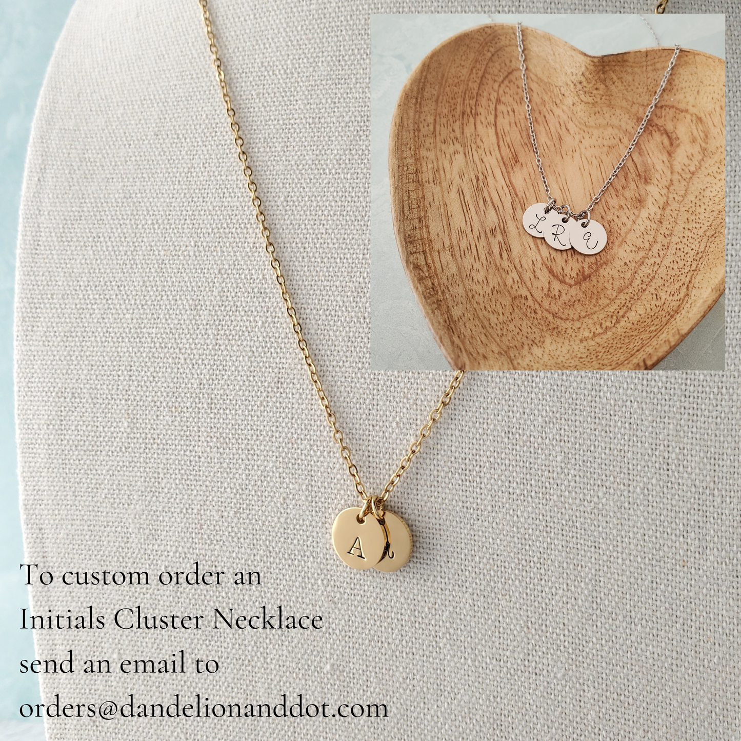 Initial Necklace Single Typewriter