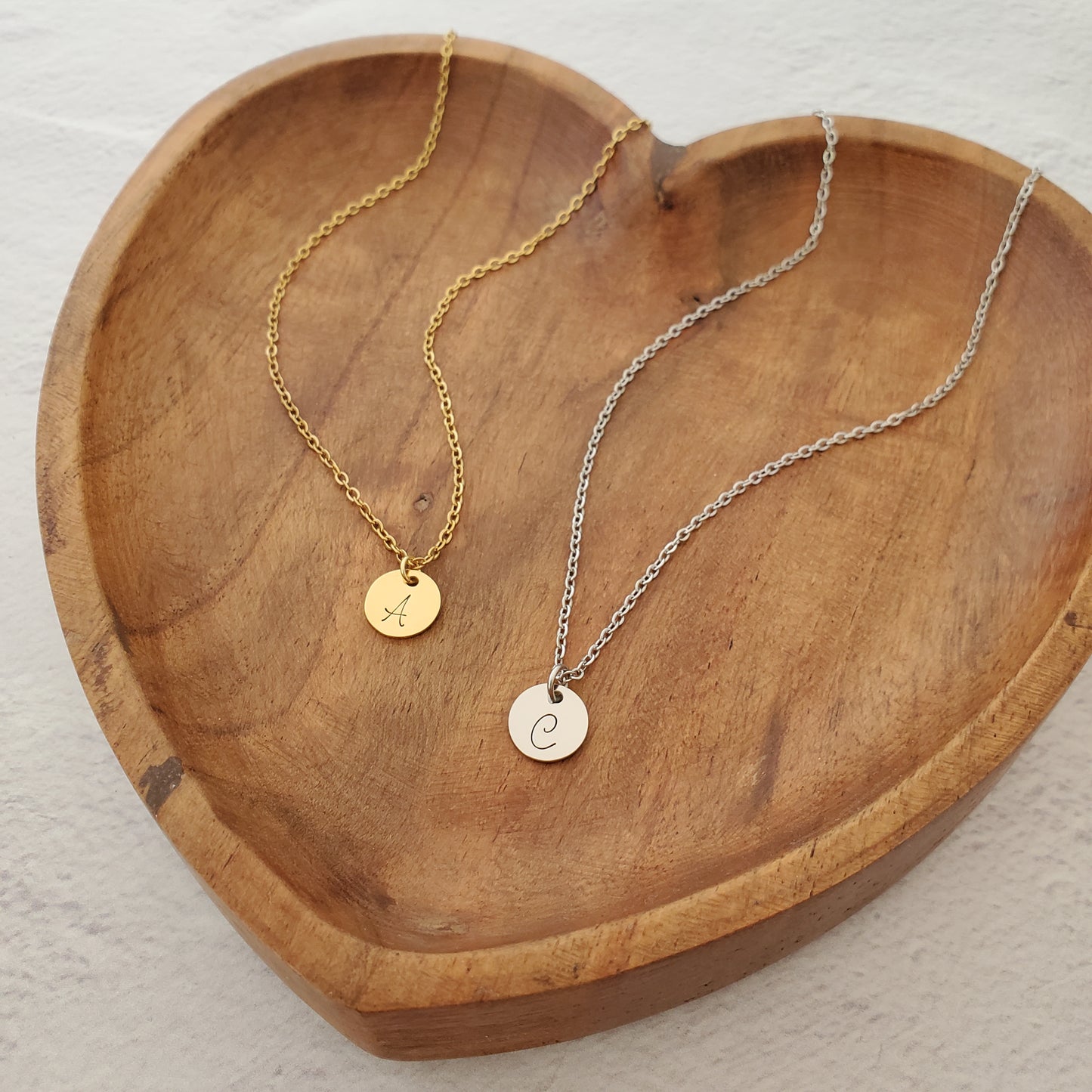 Initial Necklace Single Script