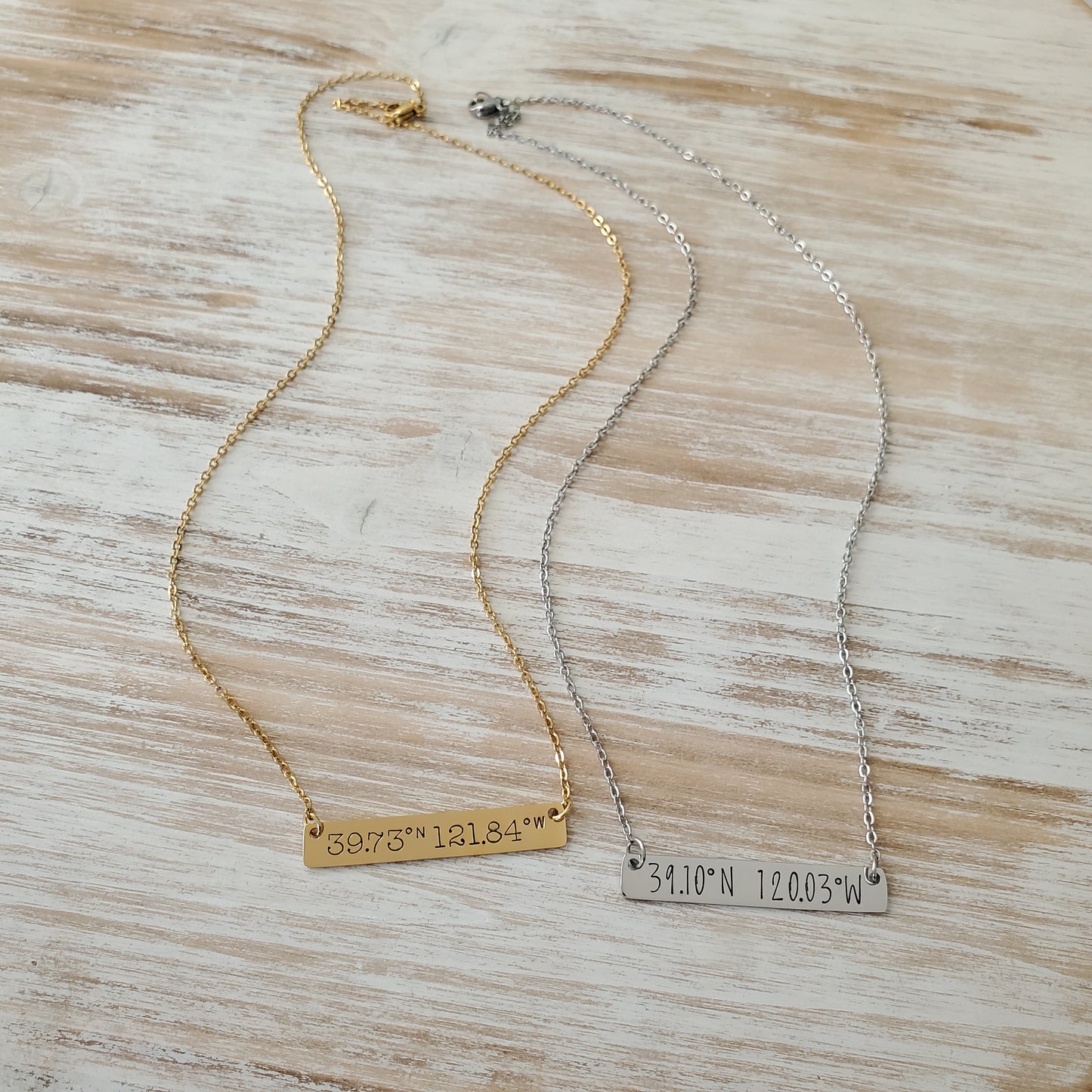 Horizontal Bar Necklace Coordinates