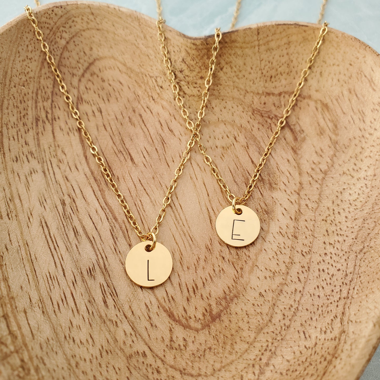 Initial Necklace Single Print